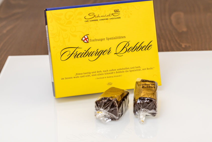 Freiburger Bobbele – Schokoladenspezialität von Café Schmidt